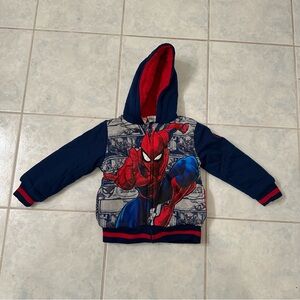 NWT Kids Marvel Spider-Man Zip up Hoodie size 4T